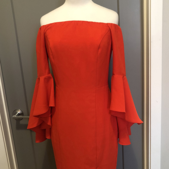 VENUS Dresses & Skirts - Long trumpet sleeve dress